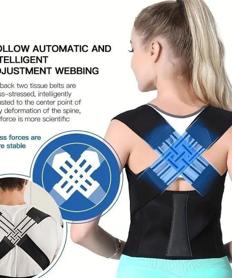 Adjustable Back Posture Corrector – Slouching & Pain Relief Belt for Men & Women