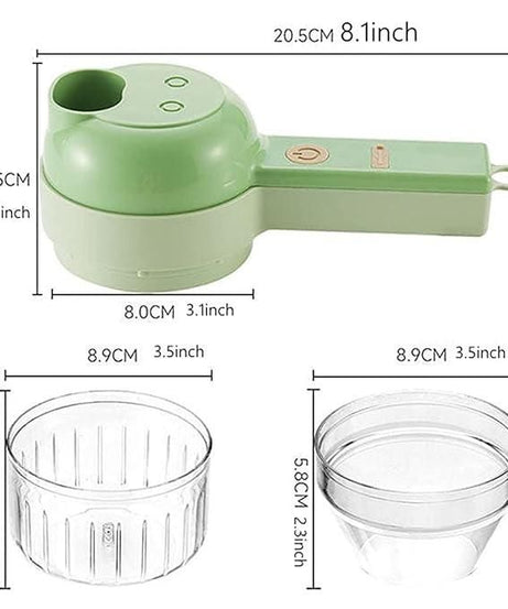 4 in 1 Portable Electric Vegetable Cutter Set