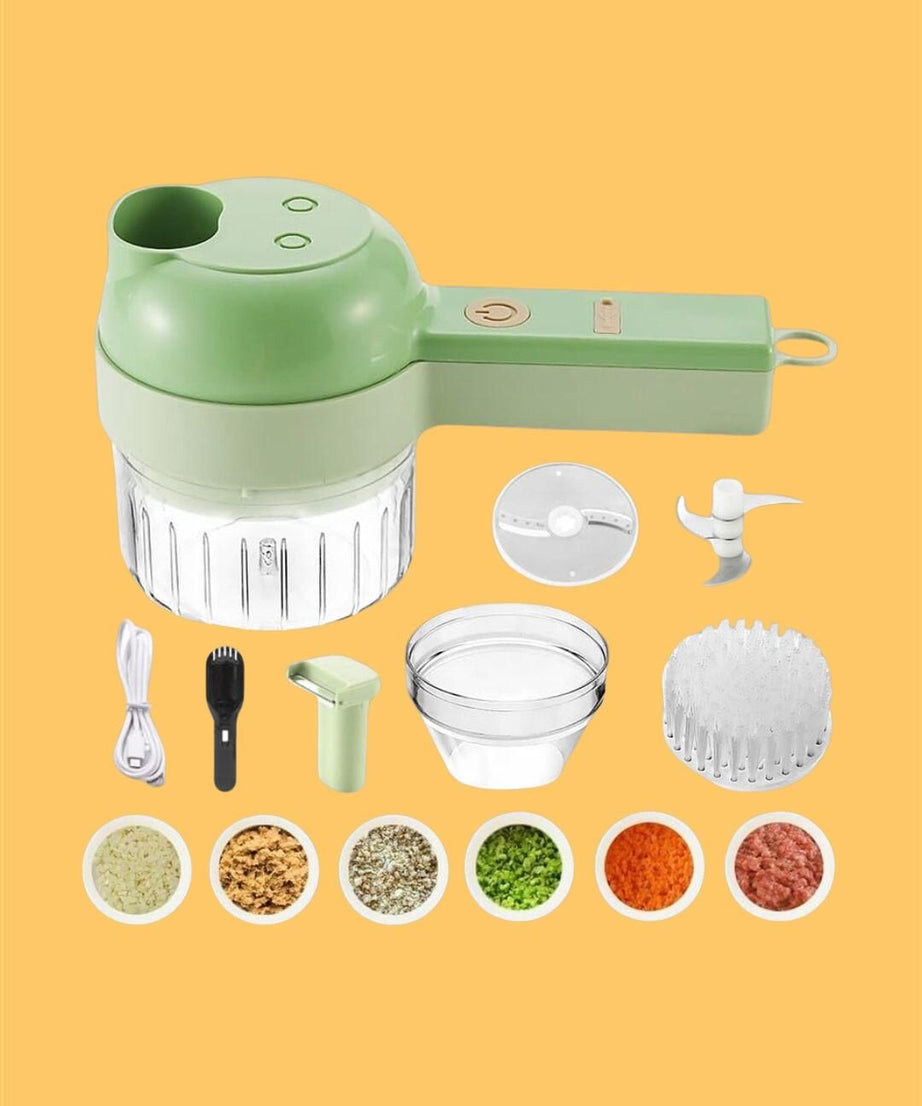 4 in 1 Portable Electric Vegetable Cutter Set