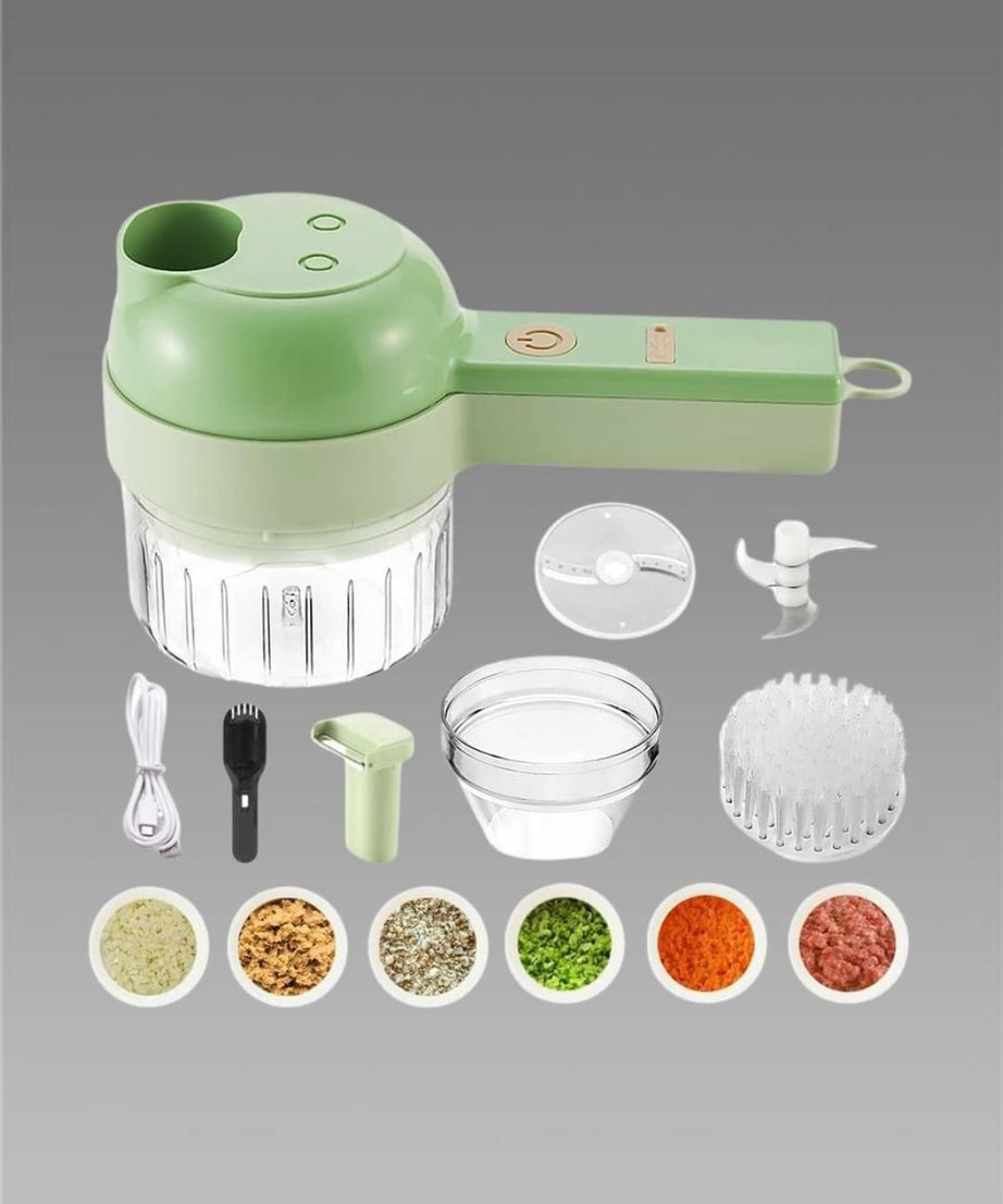 4 in 1 Portable Electric Vegetable Cutter Set